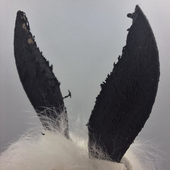 Kachina Handmade Doll Signed 8 Inch Wolf AM Native American Indian Art Wood Fur - Picture 11 of 14